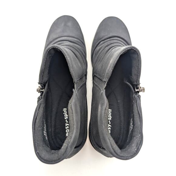 Easy Spirit Aleta Casual Flat Bootie Side Zip Women's Black Size US8M EU38.5 - Picture 8 of 11